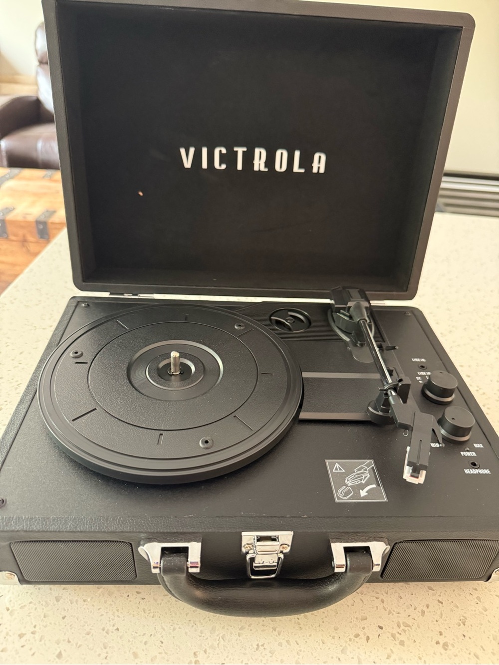 Victrola Portable Suitcase Turntable in Black